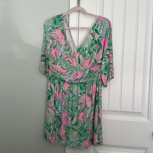 Lilly Pulitzer Parigi Romper, XL - Picture 2 of 4